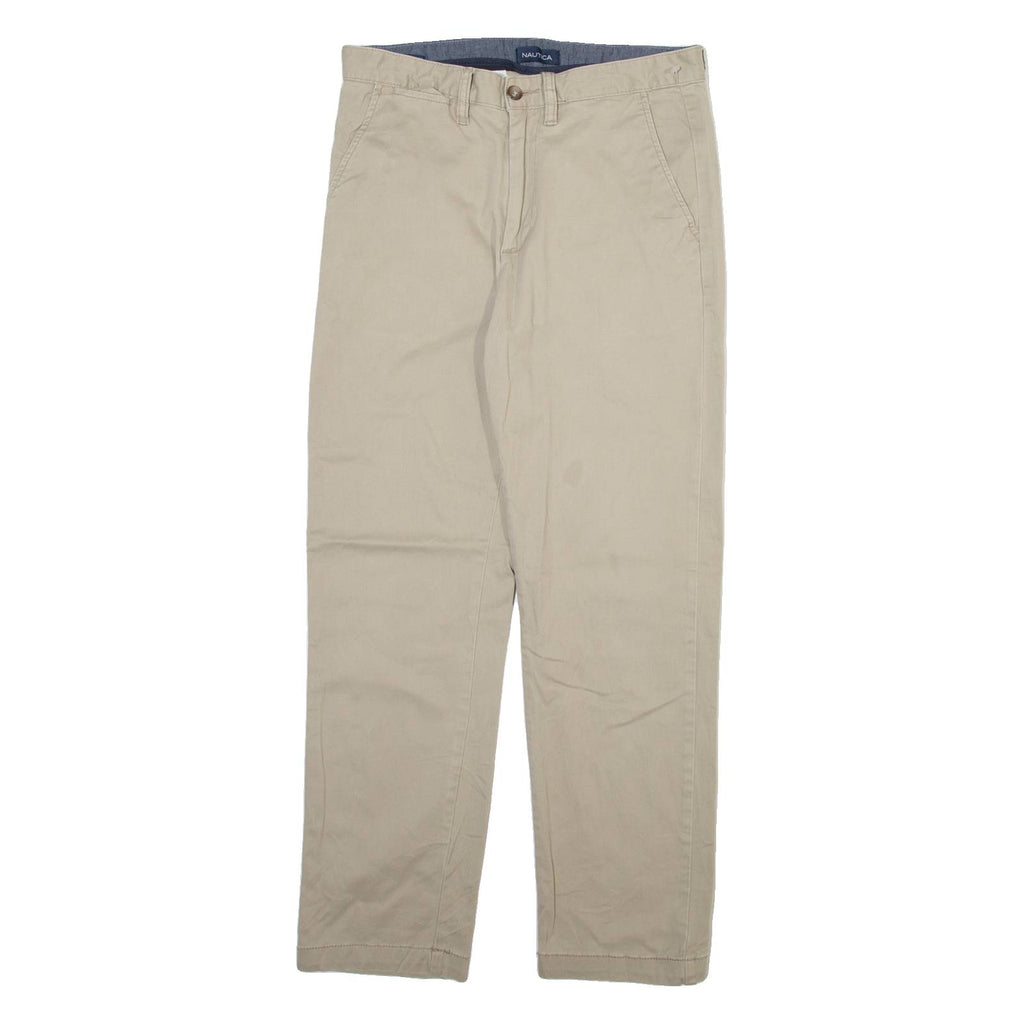NAUTICA Mens Trousers Beige Regular Straight W32 L30