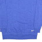 NIKE Mens Blue Crew Neck M Cotton Blend Sweatshirt Pullover Casual Wear