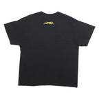 GILDAN Mens Black Carmel Scholar Athlete Graphic T-Shirt L Short Sleeve Crew