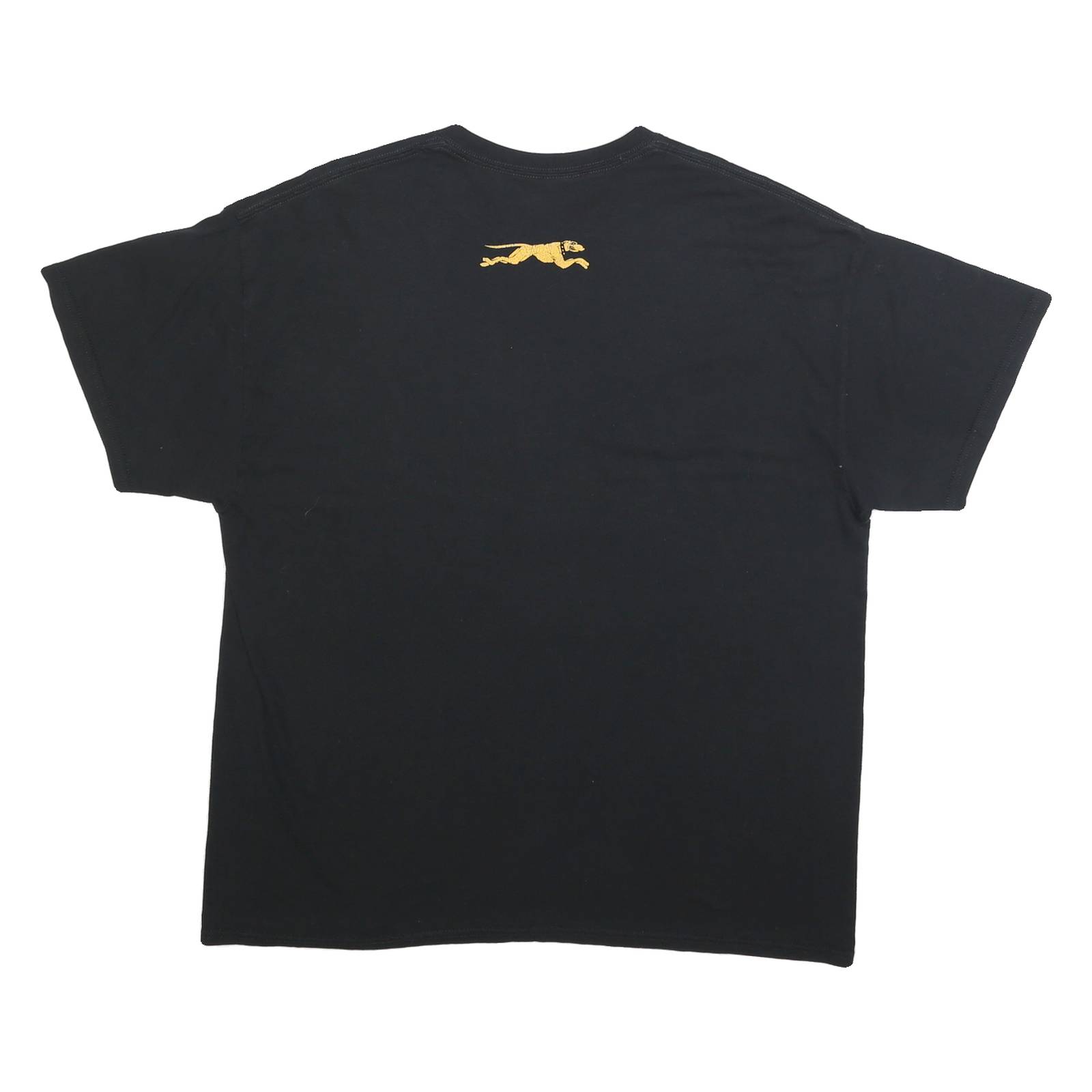 GILDAN Mens Black Carmel Scholar Athlete Graphic T-Shirt L Short Sleeve Crew