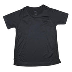 NIKE Womens Black Polyester Blend T-Shirt M Short Sleeve Crew Neck Athletic
