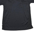 NIKE Womens Black Polyester Blend T-Shirt M Short Sleeve Crew Neck Athletic