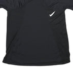 NIKE Womens Black Polyester Blend T-Shirt M Short Sleeve Crew Neck Athletic