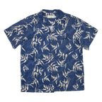 HIGH SURF Mens Hawaiian Shirt Blue Floral 2XL