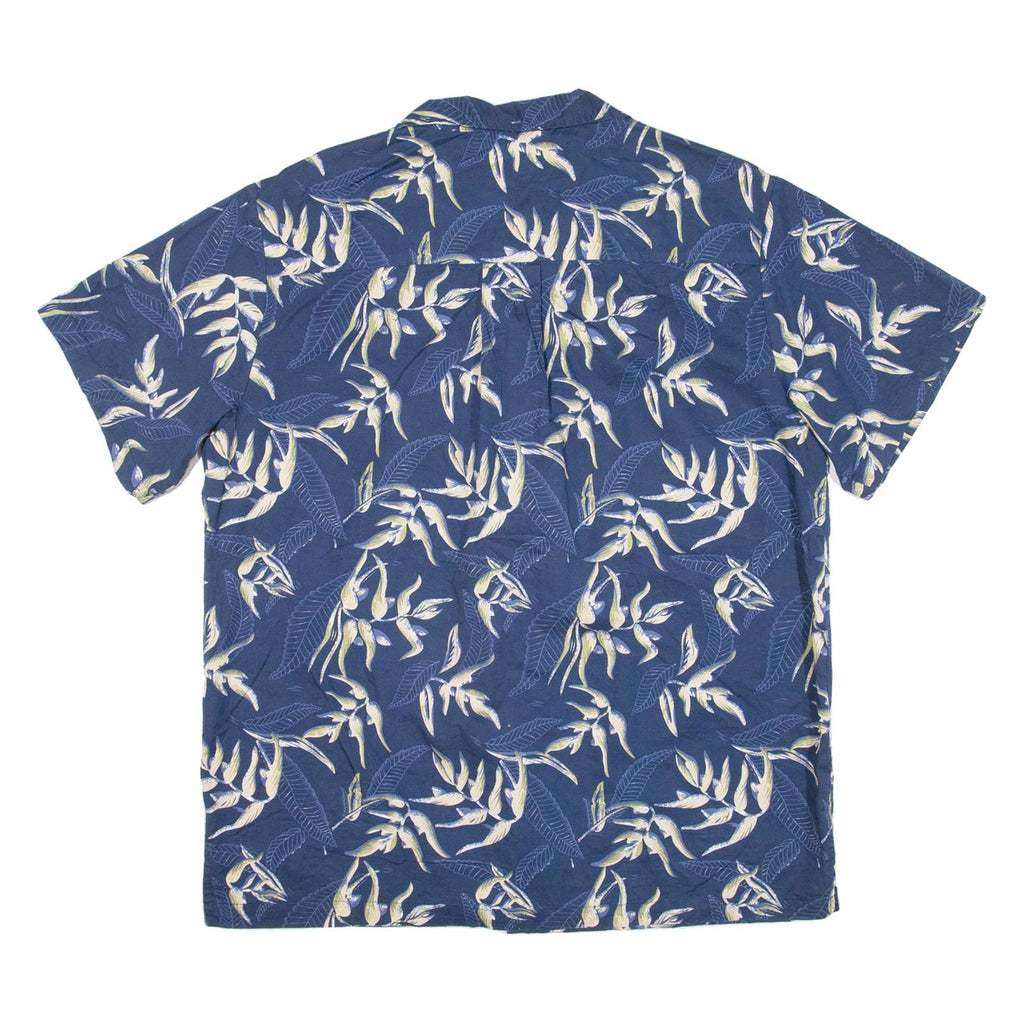 HIGH SURF Mens Hawaiian Shirt Blue Floral 2XL
