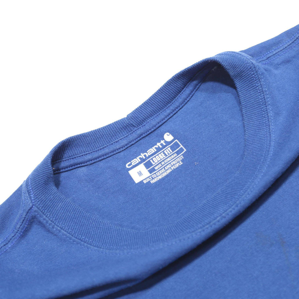 CARHARTT Mens Blue Workwear Graphic Pocket T-Shirt M Short Sleeve Crew Neck