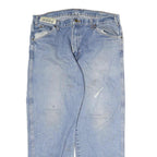 DICKIES Mens Regular Fit Blue Denim Jeans W35 L27 Classic Cotton Zip