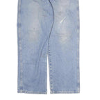 DICKIES Mens Regular Fit Blue Denim Jeans W35 L27 Classic Cotton Zip