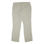 COLUMBIA Womens Beige Polyester Blend Regular Straight Trousers W35 L32 Outdoor