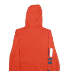 FILA Mens Red Full Zip Hoodie S Printed Logo Sleeve Sportswear