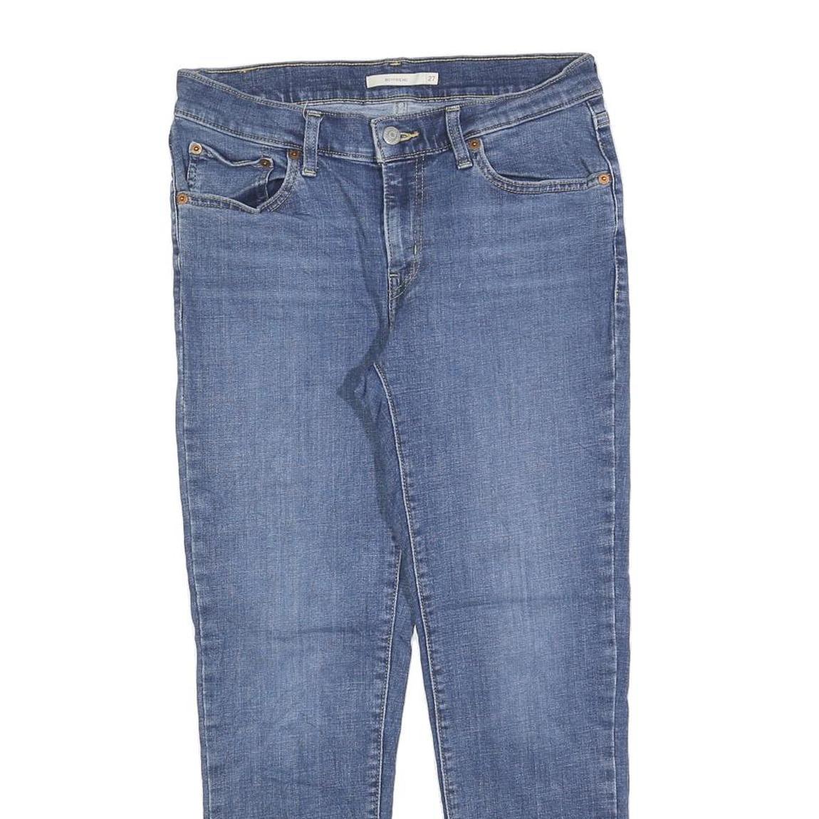 LEVI'S Womens Jeans Blue Slim Skinny Denim Medium W27 L27 Classic Zip Fastening