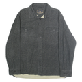 FREEDOM FOUNDRY Mens Grey & White Cotton Shirt XL Casual Button Shirt