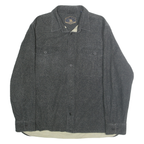 FREEDOM FOUNDRY Mens Grey & White Cotton Shirt XL Casual Button Shirt