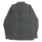 FREEDOM FOUNDRY Mens Grey & White Cotton Shirt XL Casual Button Shirt