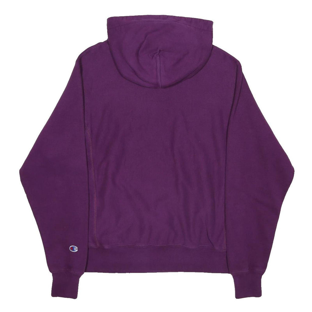 CHAMPION REVERSE WEAVE Mens Purple Hoodie S Cotton Blend Pullover Hooded