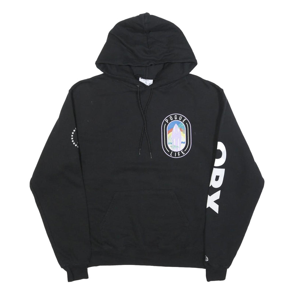 CHAMPION Mens Black Pogue Life Pullover Hoodie M Casual Streetwear