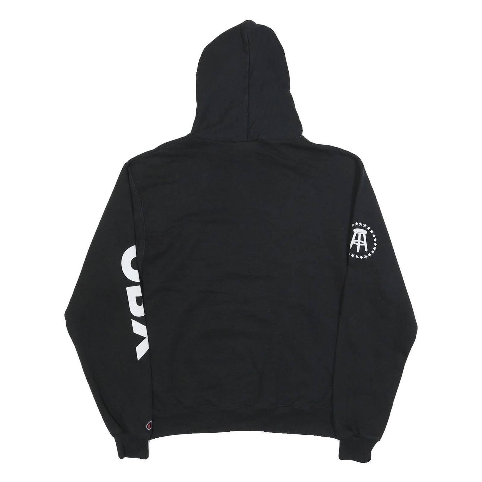 CHAMPION Mens Black Pogue Life Pullover Hoodie M Casual Streetwear