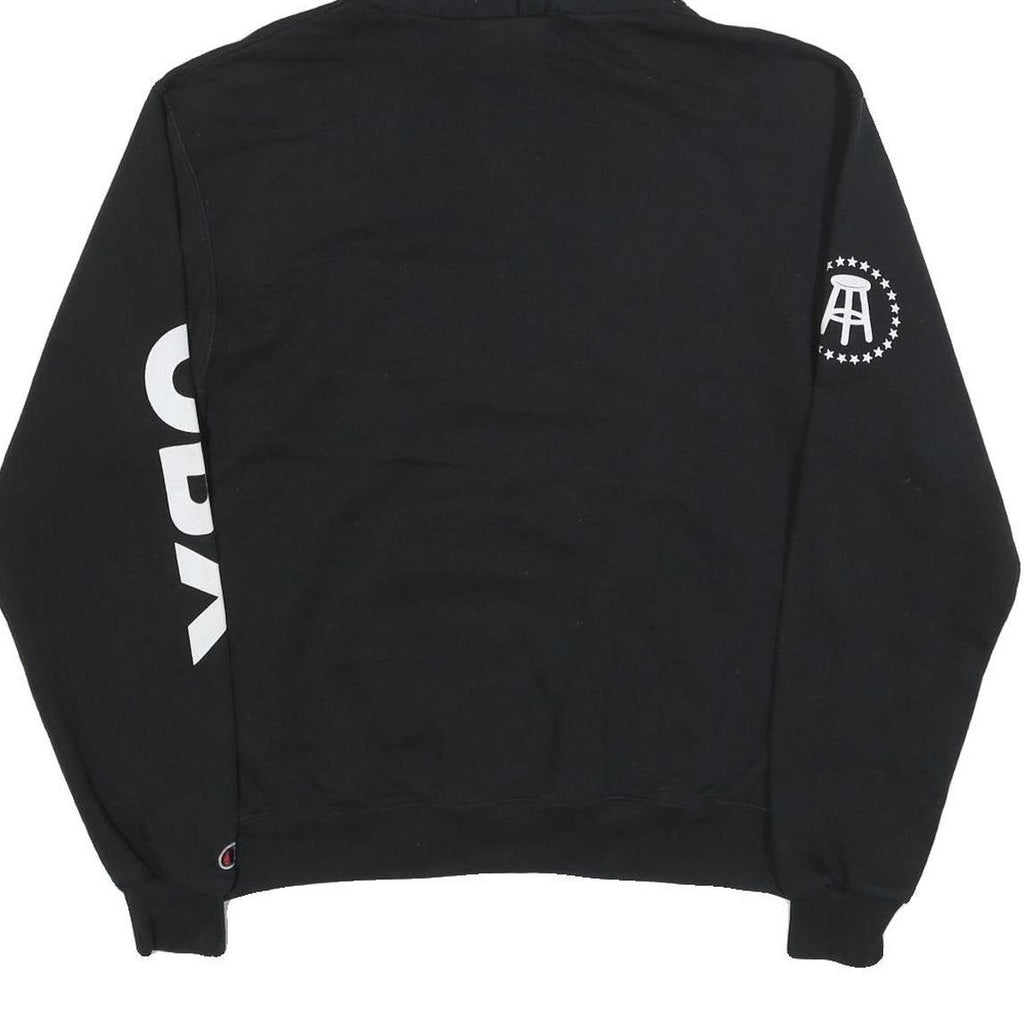 CHAMPION Mens Black Pogue Life Pullover Hoodie M Casual Streetwear