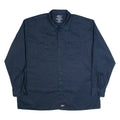 DICKIES Mens Worker Shirt Blue Long Sleeve 2XL