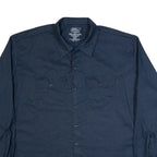 DICKIES Mens Worker Shirt Blue Long Sleeve 2XL