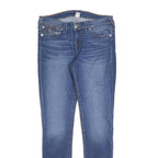 TRUE RELIGION Womens Jeans Blue Slim Skinny Denim Medium W32 L32 Classic Zip