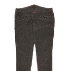 TOMMY HILFIGER Womens Cotton Blend Brown Slim Skinny Trousers W36 L33 Casual