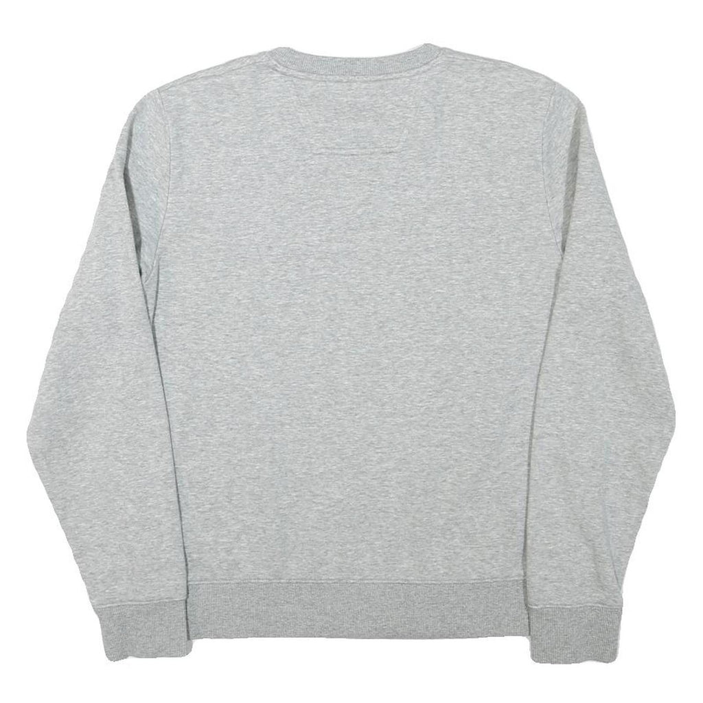 CALVIN KLEIN JEANS Womens Grey Cotton Blend Crew Neck M Logo Sweatshirt