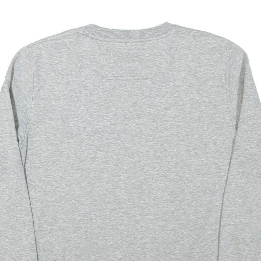 CALVIN KLEIN JEANS Womens Grey Cotton Blend Crew Neck M Logo Sweatshirt