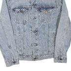 LEVI'S Mens Blue Cotton Blend Denim Jacket M Button Closure Classic Fit Casual