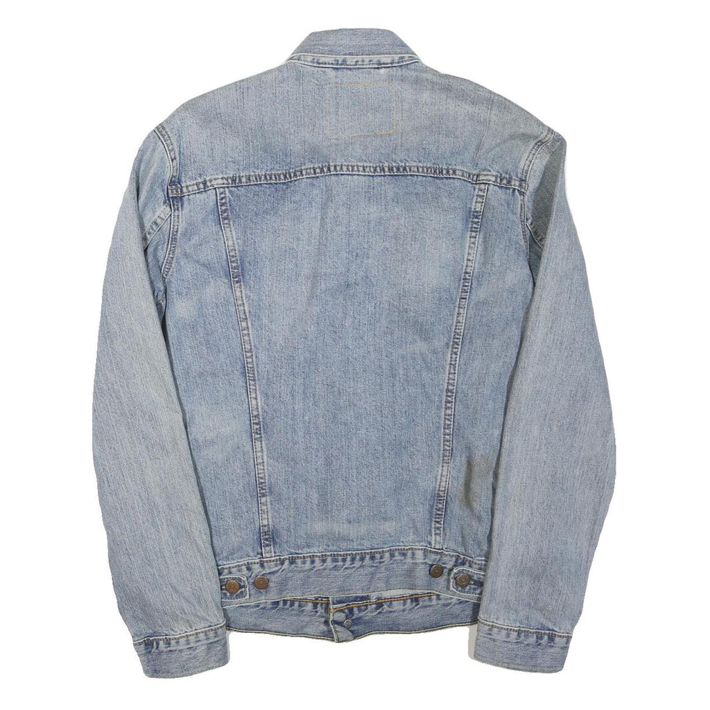 LEVI'S Mens Blue Cotton Blend Denim Jacket M Button Closure Classic Fit Casual