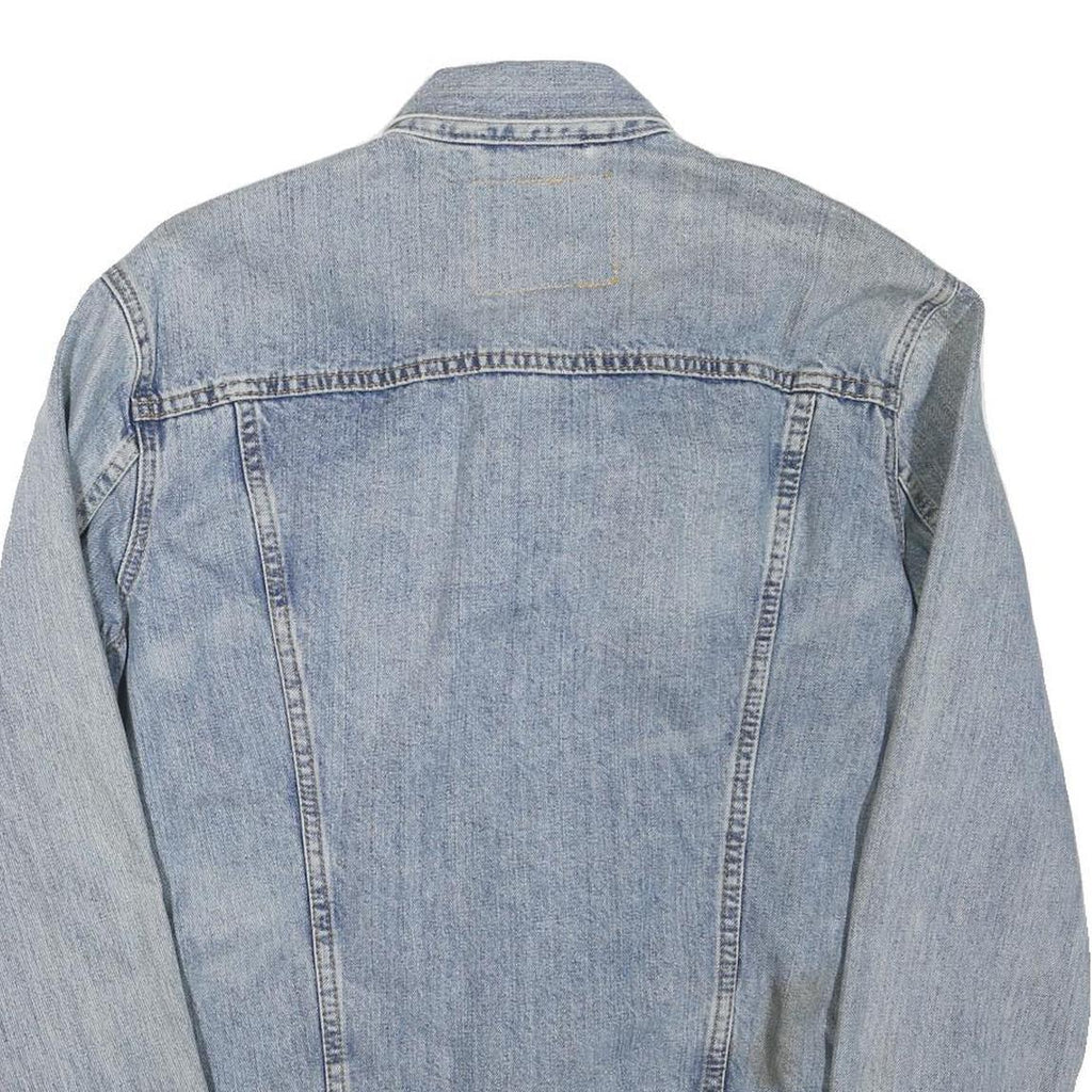 LEVI'S Mens Blue Cotton Blend Denim Jacket M Button Closure Classic Fit Casual