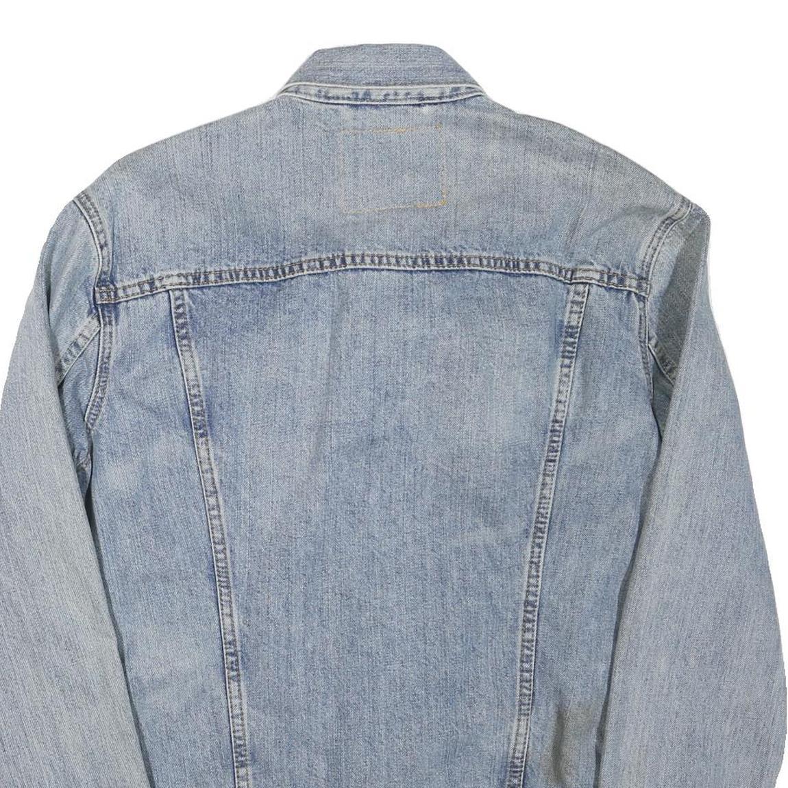 LEVI'S Mens Blue Cotton Blend Denim Jacket M Button Closure Classic Fit Casual