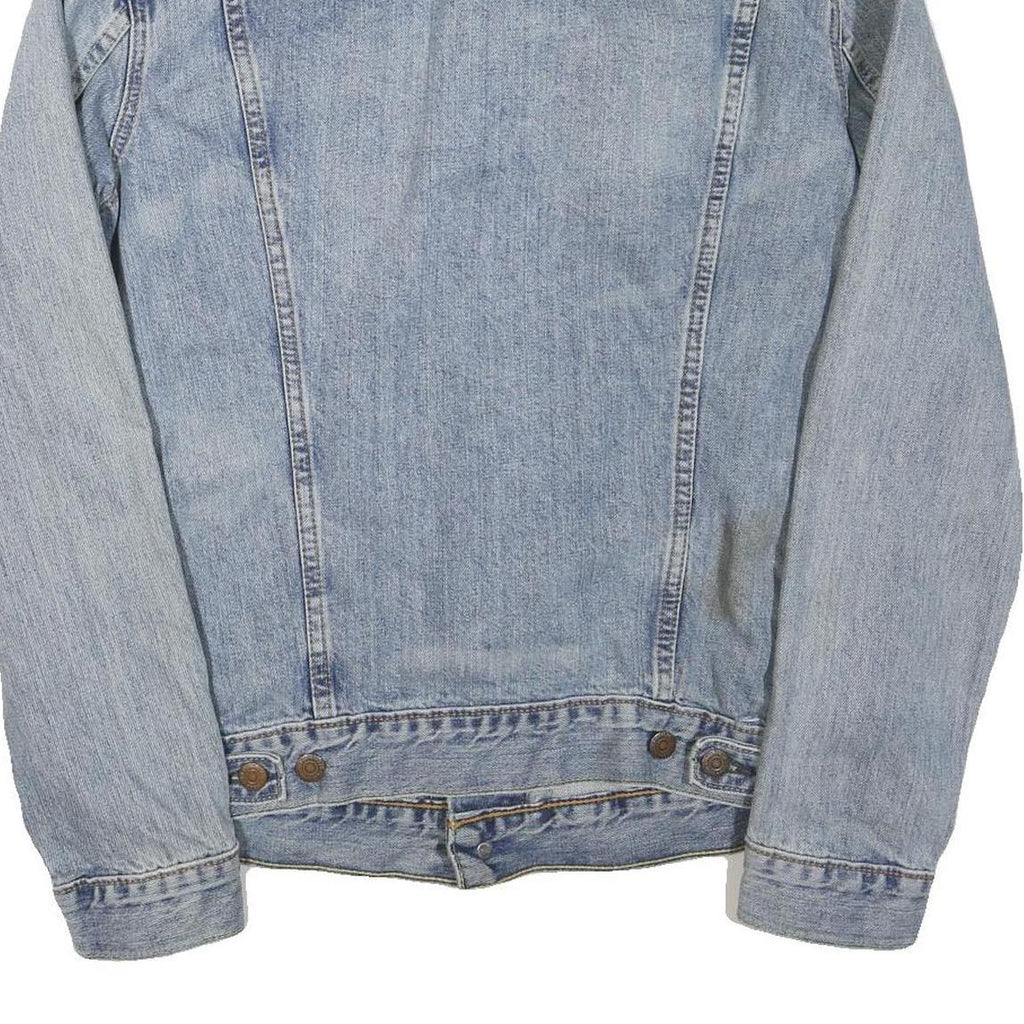 LEVI'S Mens Blue Cotton Blend Denim Jacket M Button Closure Classic Fit Casual