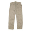 LEVI'S Mens Regular Beige Cotton Blend Zip Trousers W33 L29 Casual Classic Fit