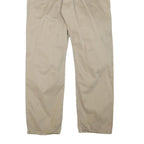 LEVI'S Mens Regular Beige Cotton Blend Zip Trousers W33 L29 Casual Classic Fit