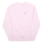 CHAMPION REVERSE WEAVE Womens Pink Crew Neck Sweatshirt M Cotton Blend Casual