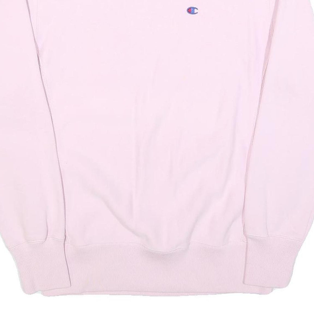 CHAMPION REVERSE WEAVE Womens Pink Crew Neck Sweatshirt M Cotton Blend Casual