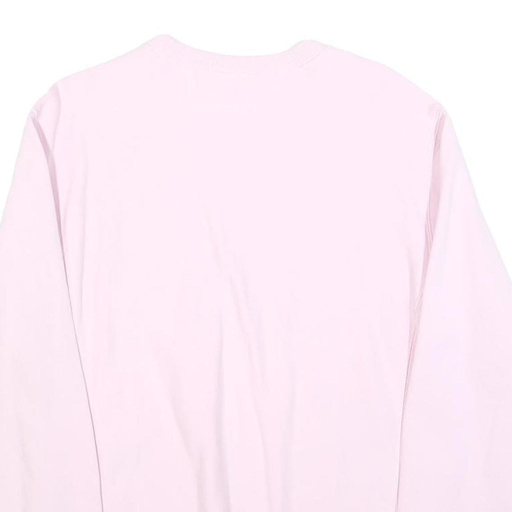 CHAMPION REVERSE WEAVE Womens Pink Crew Neck Sweatshirt M Cotton Blend Casual
