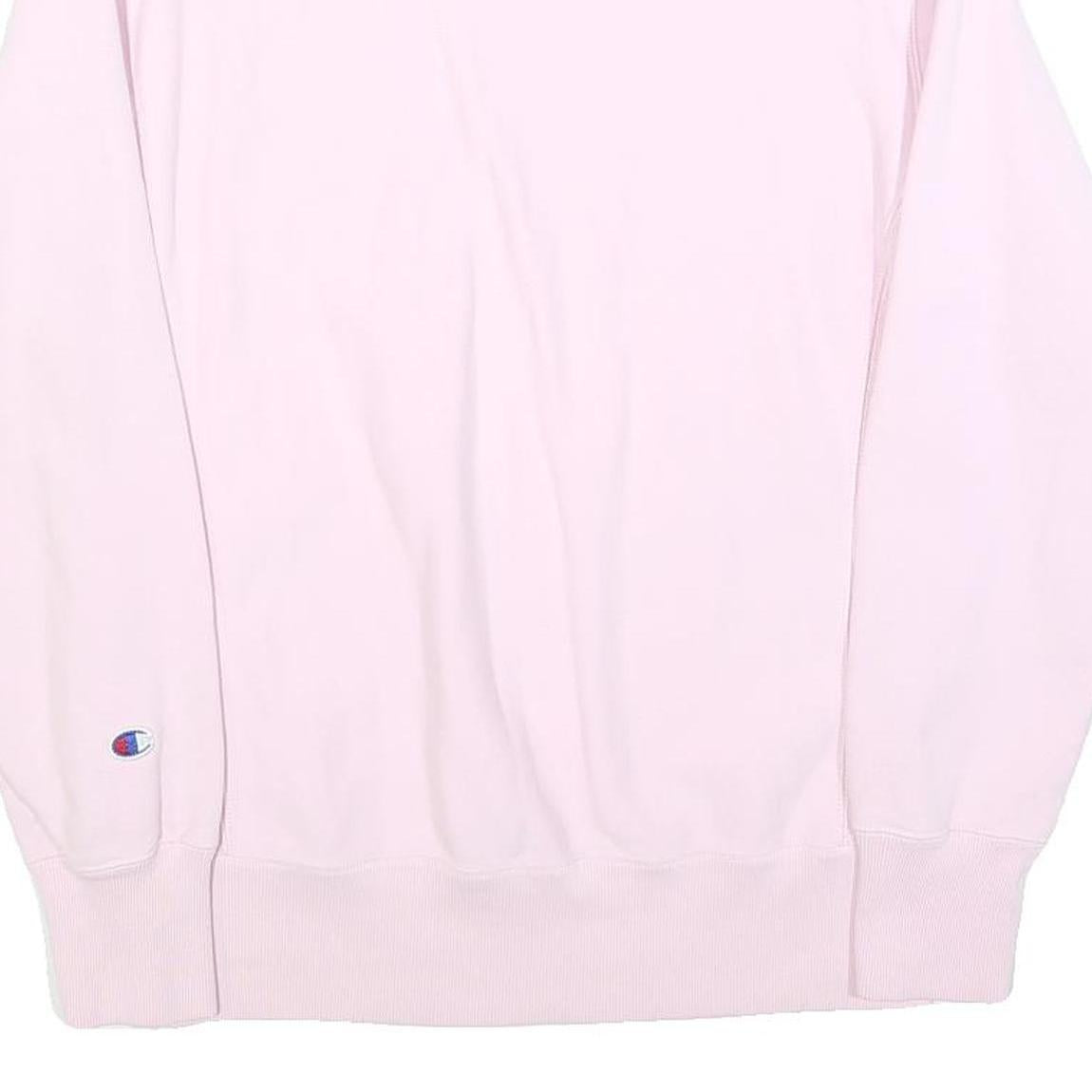 CHAMPION REVERSE WEAVE Womens Pink Crew Neck Sweatshirt M Cotton Blend Casual