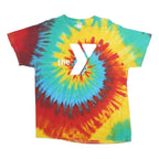 GILDAN Mens Multicolour Tie Dye YMCA Camp Staff Graphic T-Shirt XL Short Sleeve