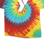 GILDAN Mens Multicolour Tie Dye YMCA Camp Staff Graphic T-Shirt XL Short Sleeve