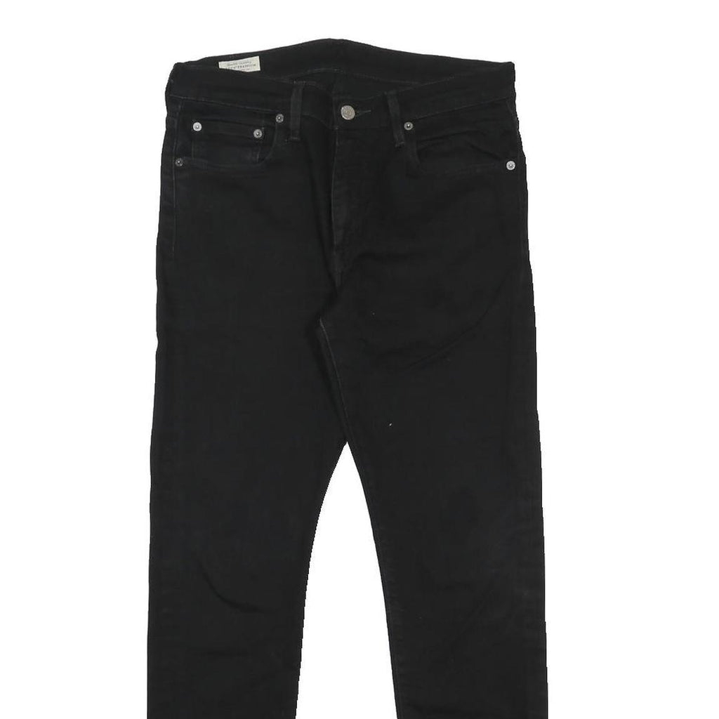 LEVI'S 512 BIG E Mens Jeans Black Slim Skinny Denim W32 L32 Slim Fit Zip
