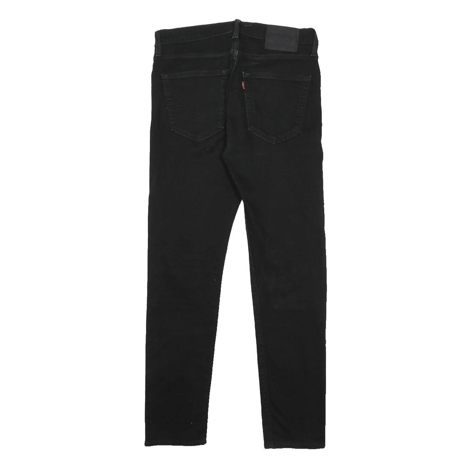 LEVI'S 512 BIG E Mens Jeans Black Slim Skinny Denim W32 L32 Slim Fit Zip