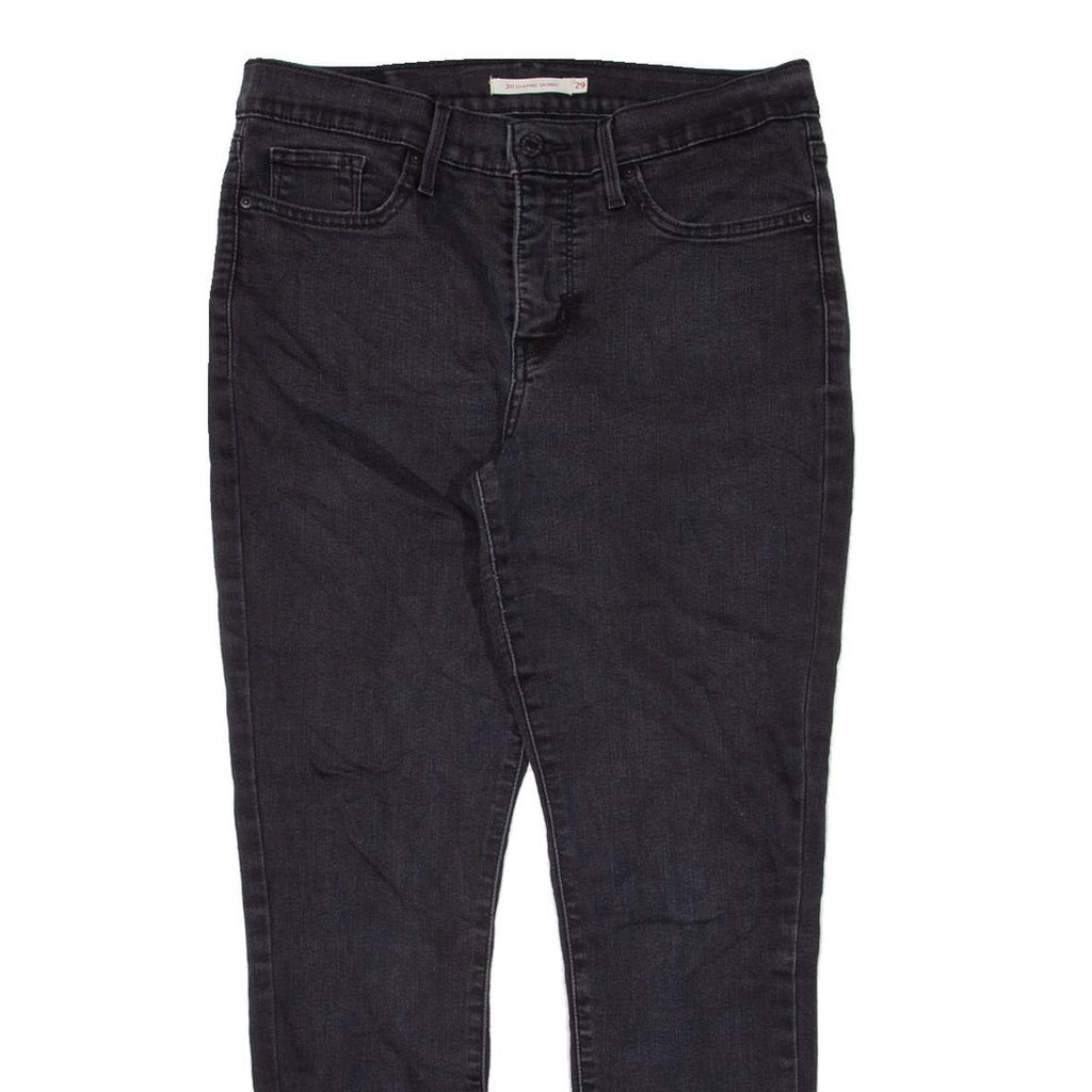 LEVI'S 311 Womens Jeans Black Slim Skinny W29 L28