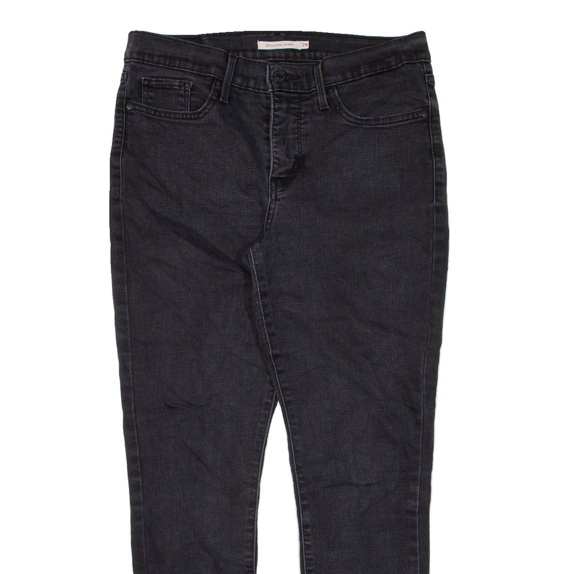 LEVI'S 311 Womens Jeans Black Slim Skinny W29 L28