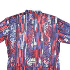 HIND Mens Blue & Red Graphic T-Shirt M Short Sleeve Crew Neck Polyester