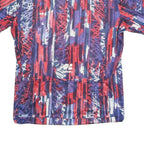 HIND Mens Blue & Red Graphic T-Shirt M Short Sleeve Crew Neck Polyester