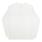 NIKE ACG Mens White Blue Logo Long Sleeve Crew Neck T-Shirt XS Cotton