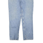 CARHARTT Mens Cotton Blend Regular Light Blue Denim Jeans W38 L32 Workwear Zip