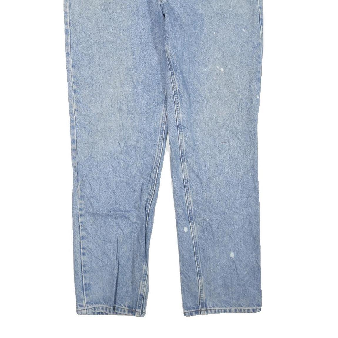 CARHARTT Mens Cotton Blend Regular Light Blue Denim Jeans W38 L32 Workwear Zip